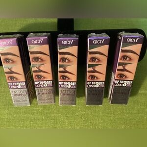Quincy Eye Brow Peel Off Gel LOT 5 color: black